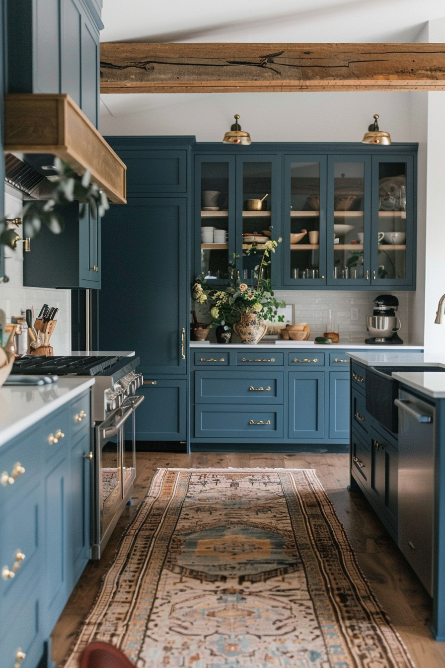 Embrace Cool Tones with Stunning Blue Kitchen Cabinets