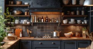 moody kitchen