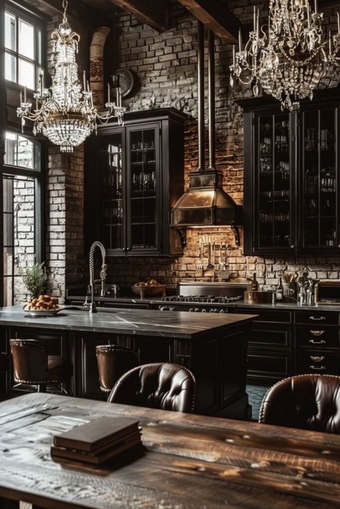 dark kitchen ideas