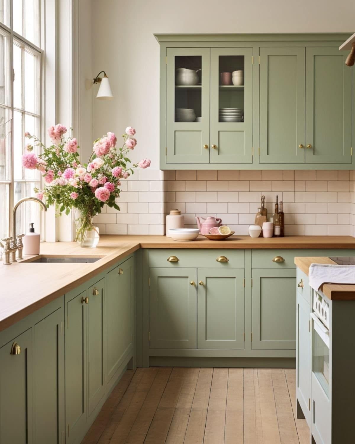 Going Green: How Kitchen Cabinets in  Emerald Hues are Elevating Home Design