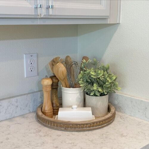 kitchen counter styling