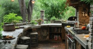 outdoor kitchen