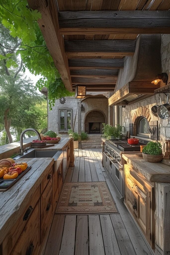 outdoor kitchen