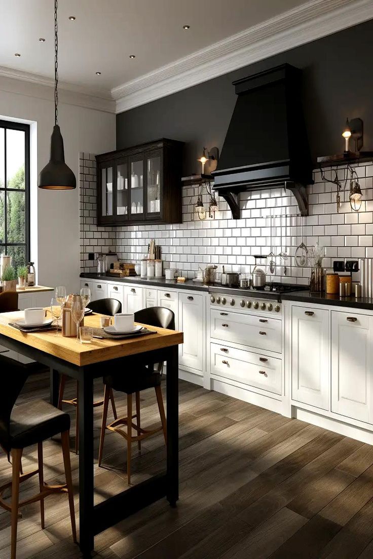 black and white kitchen ideas