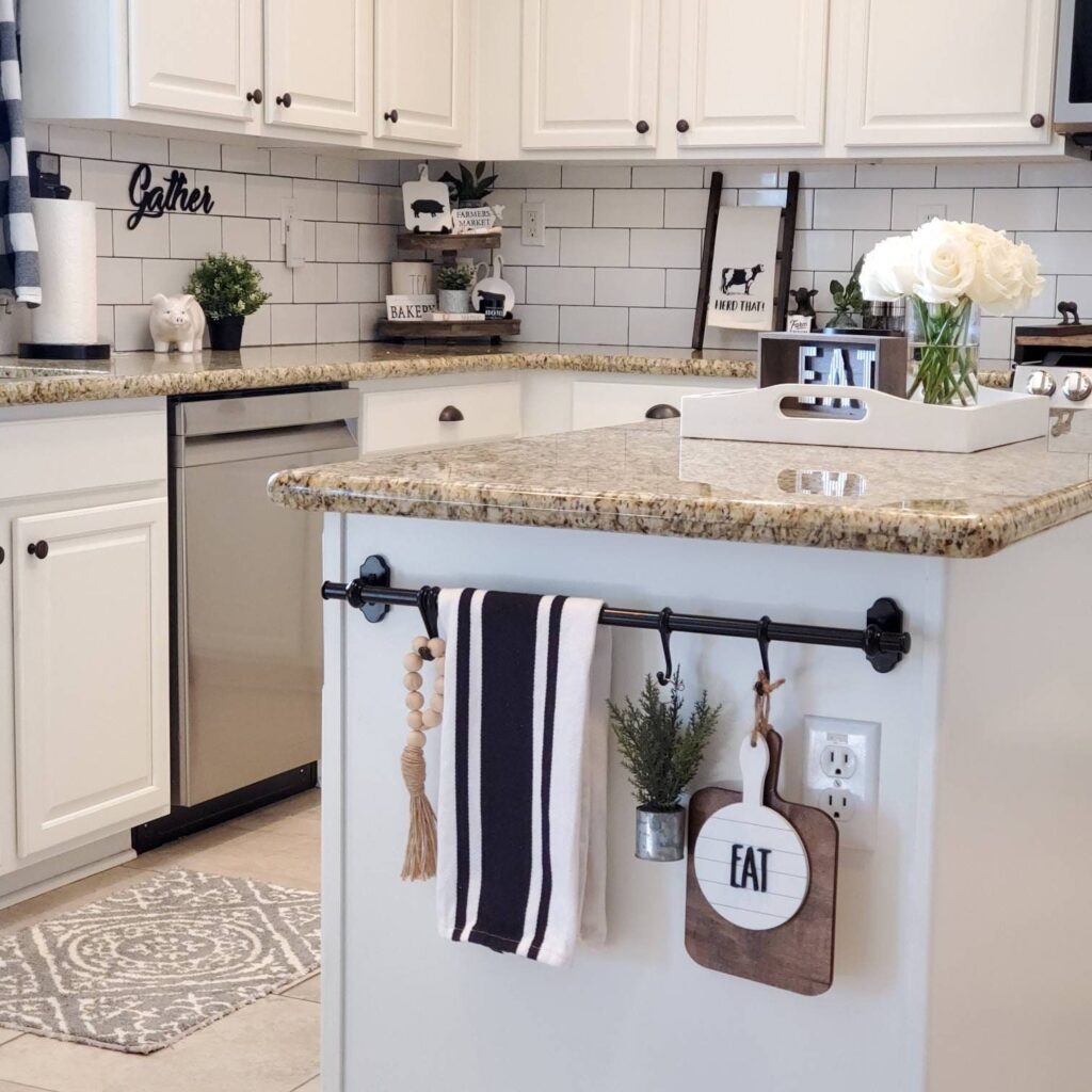 kitchen counter styling