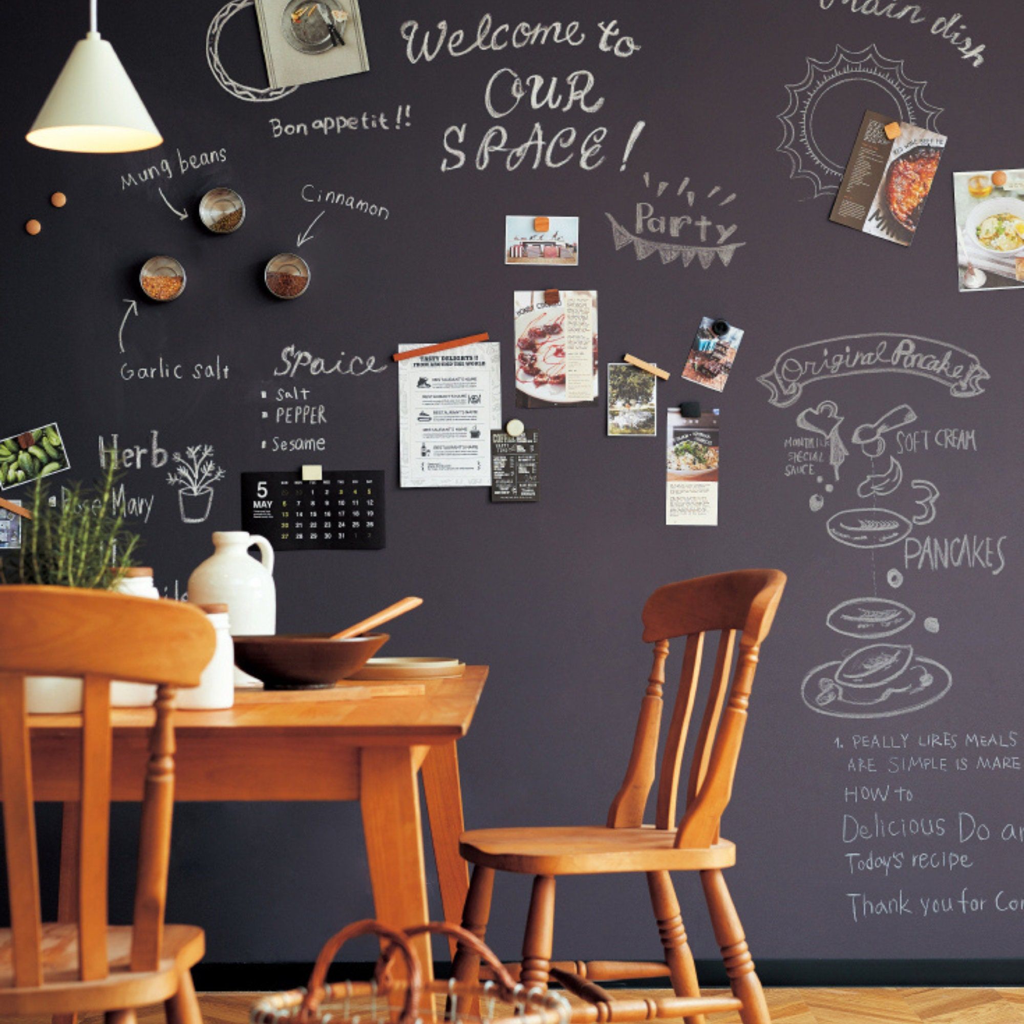 The Artistic and Functional Charm of a Kitchen Chalkboard