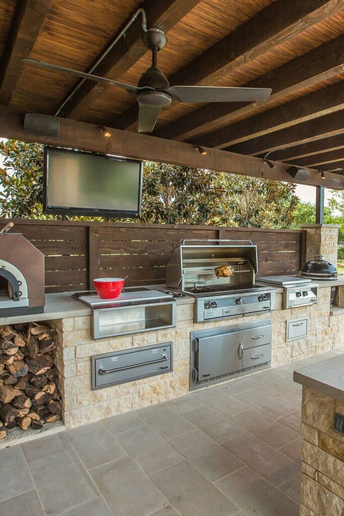 outdoor kitchen