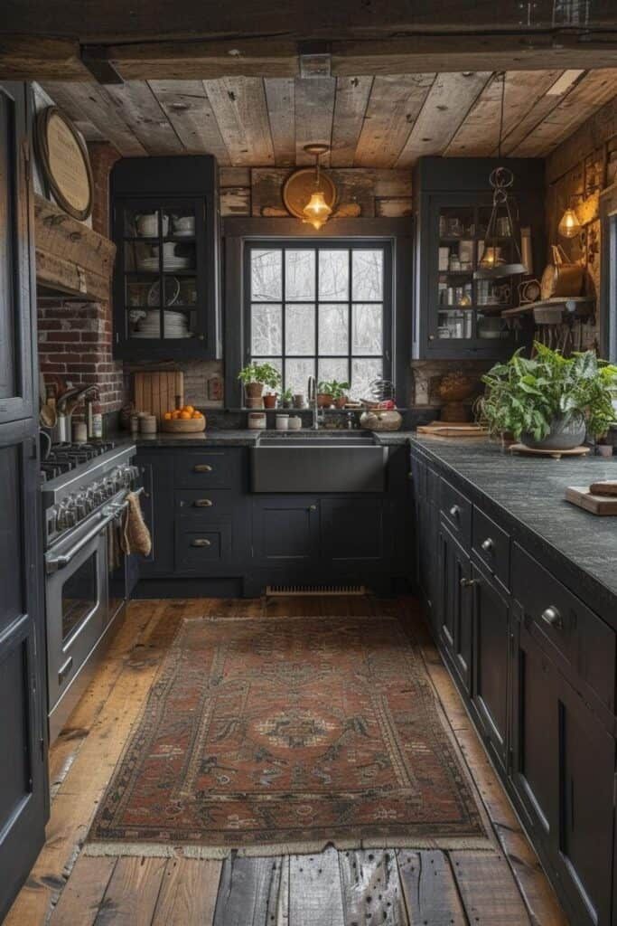 moody kitchen