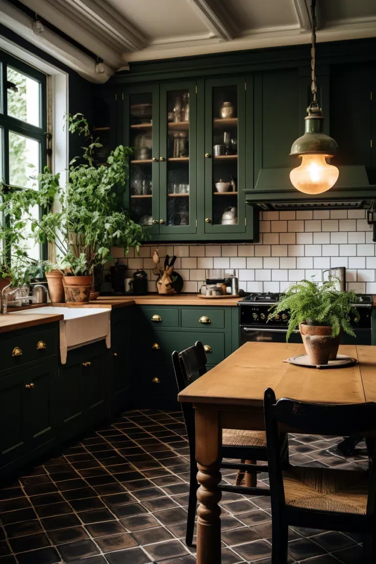 The Moody Kitchen: How to Embrace Dark Colors and Bold Accents for a Dramatic Home Makeover