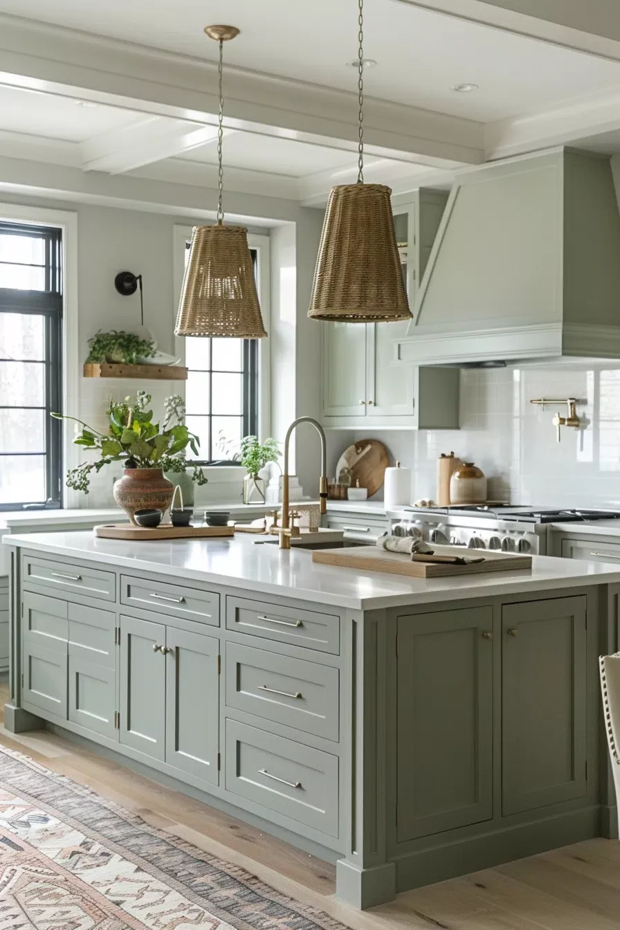 The Ultimate Guide to Stylish and Sustainable Kitchen Green Cabinets