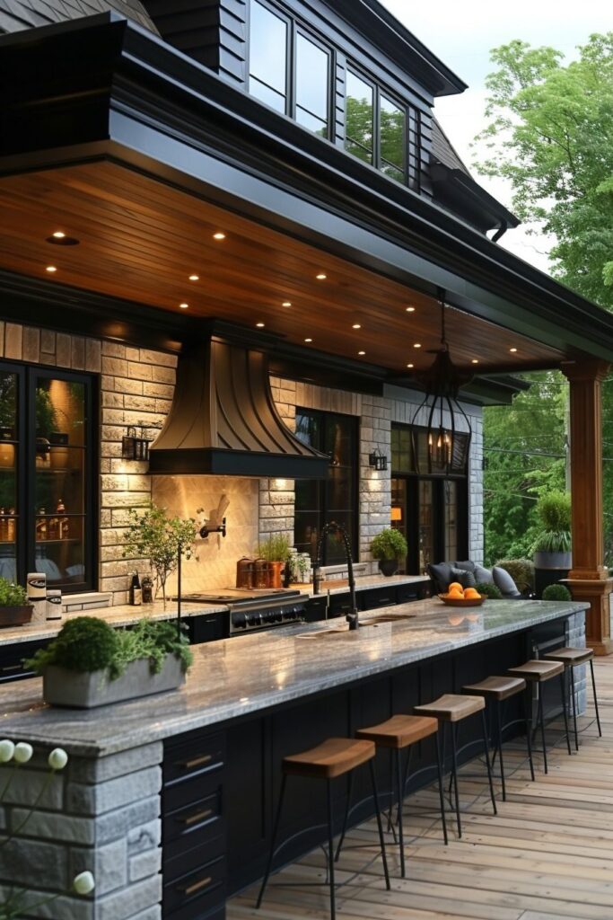 outdoor kitchen