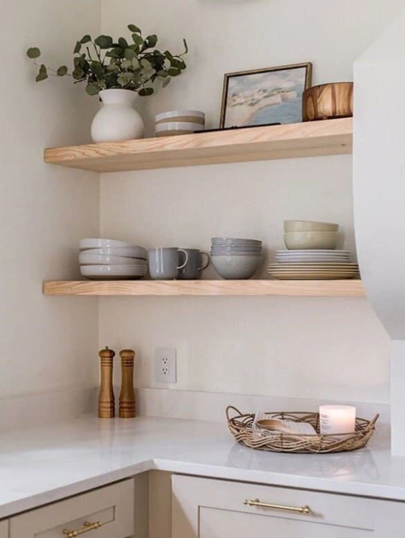 Transform Your Kitchen with Stylish Open Shelf Design Ideas