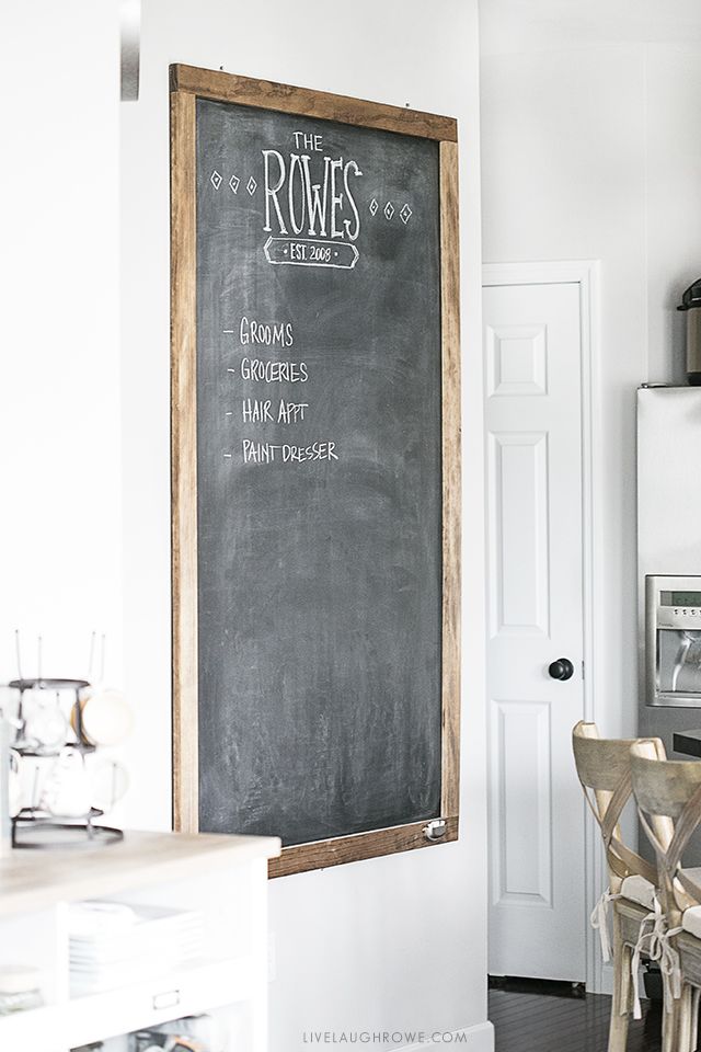 Unlocking Creativity and Organization with a Kitchen Chalkboard