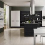 Modern Kitchen Cabinets, Black, White and Brown Color Schemes .