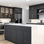 Modern black kitchen cabinets are the newest design tre