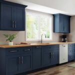 Contractor Express Cabinets Arlington Vessel Blue Plywood Shaker .