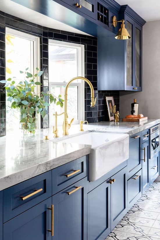 250 Best blue kitchen cabinets ideas in 2024 | kitchen remodel .