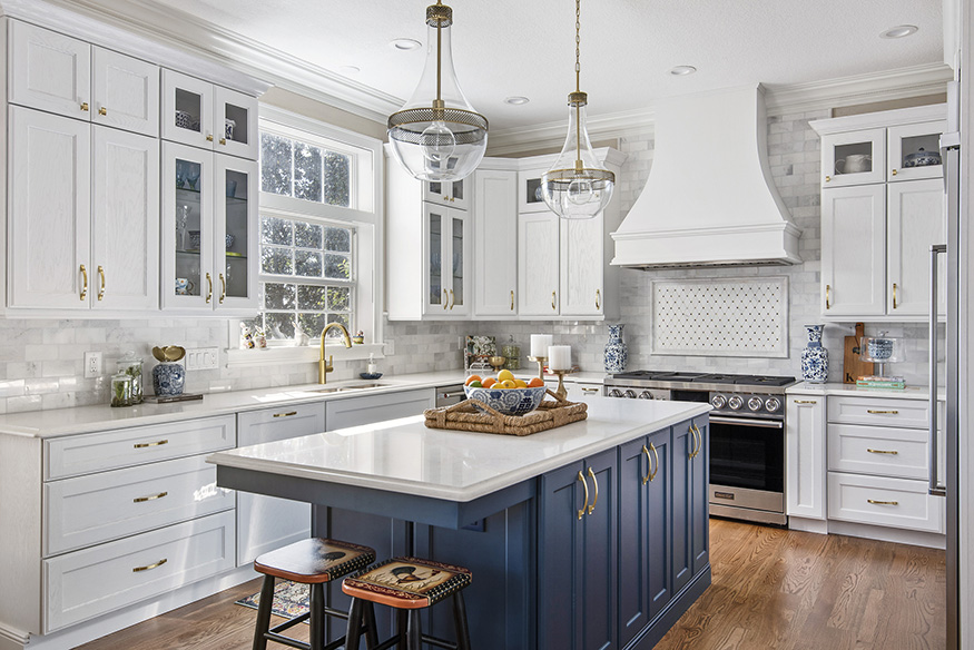 10 Blue Kitchen Island Ideas from Our Designers - S&W Kitche