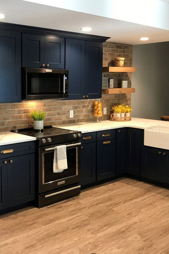 19 Kitchen Design Ideas for Blue Kitchen Cabinets | Blue kitchen .