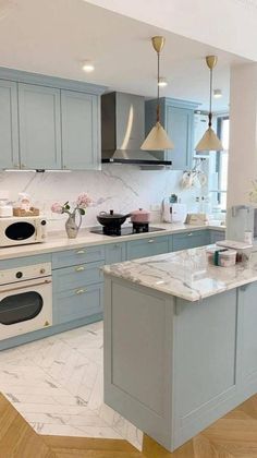 490 Best light blue kitchens ideas | kitchen remodel, kitchen .