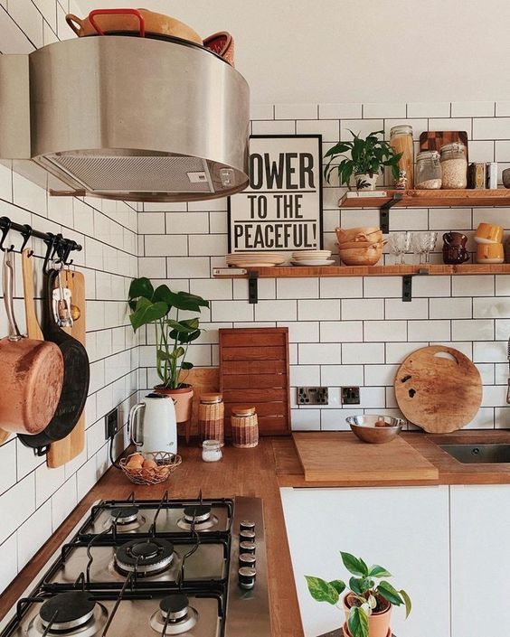 35+ Boho Kitchen Decor Ideas | Momooze.com | Kitchen design decor .