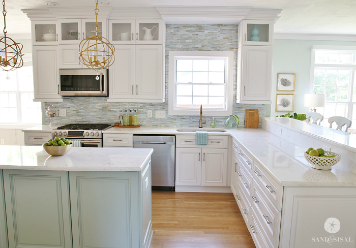 Coastal Kitchen Makeover - the reve