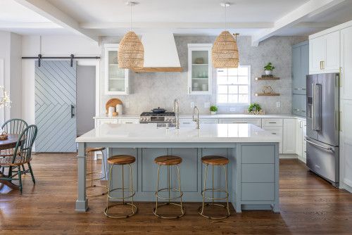 10 Beautiful Coastal Farmhouse Kitchen Design Ideas - The Nautical .