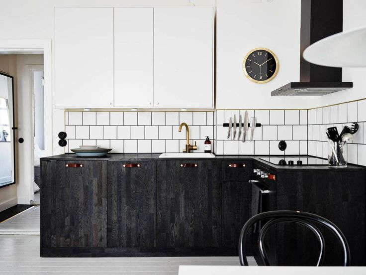 Dark minimalist kitchen inspiration - cate st hi