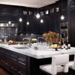 Kitchen Design Tips For Dark Kitchen Cabinets | Modern black .
