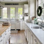 How to Decorate a Winter White Farmhouse Kitchen - MY 100 YEAR OLD .