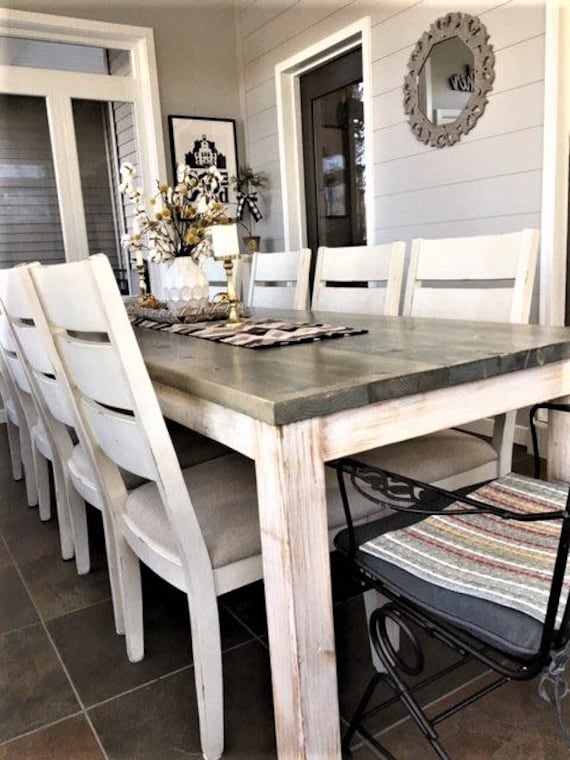 Extra Large Farmhouse Table, Long Farm Table, Custom Wood Table .