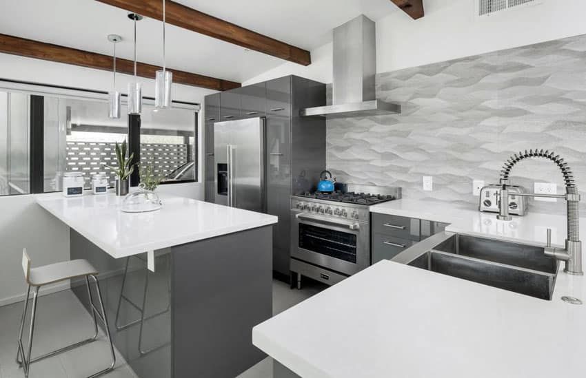 30 Gray and White Kitchen Ideas | Gray and white kitchen, Modern .