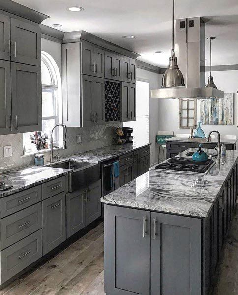 44 Best Grey Kitchen Ideas for Modern Homes in 2024 | Grey kitchen .