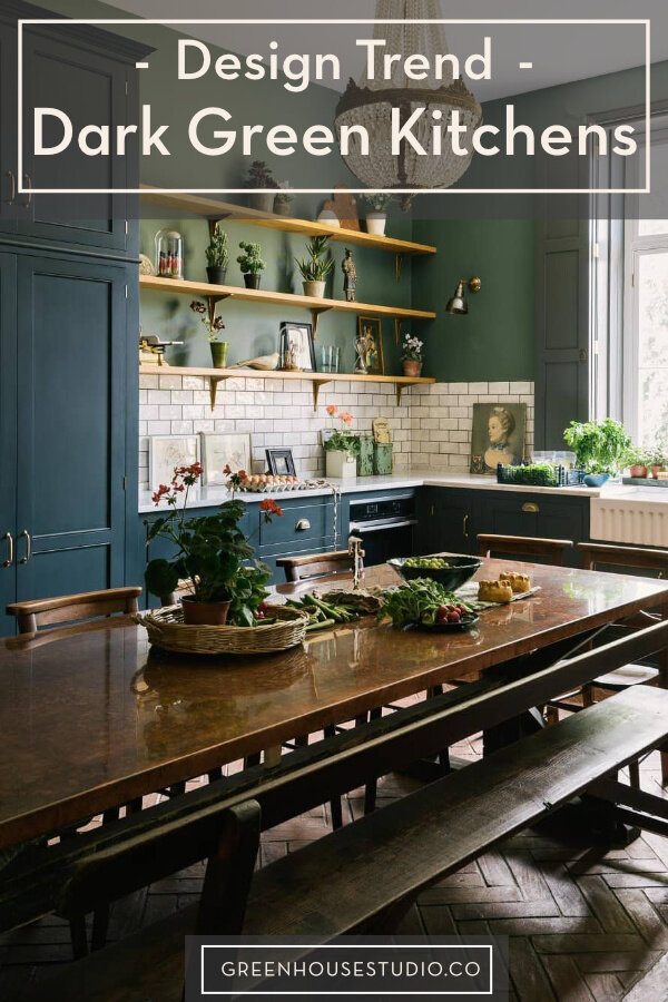 Dark Green Kitchens [Kitchen Trends 2024] — Greenhouse Stud