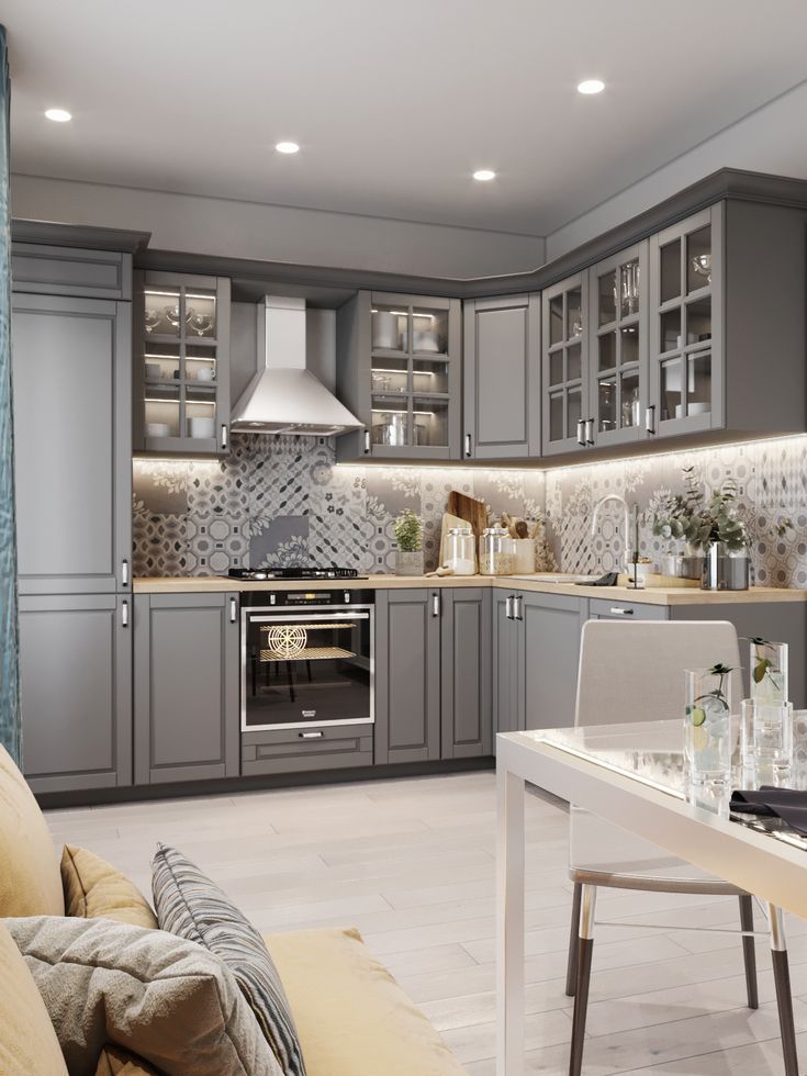 25+ Grey Kitchen Ideas (Modern Accent Grey Kitchen Design .