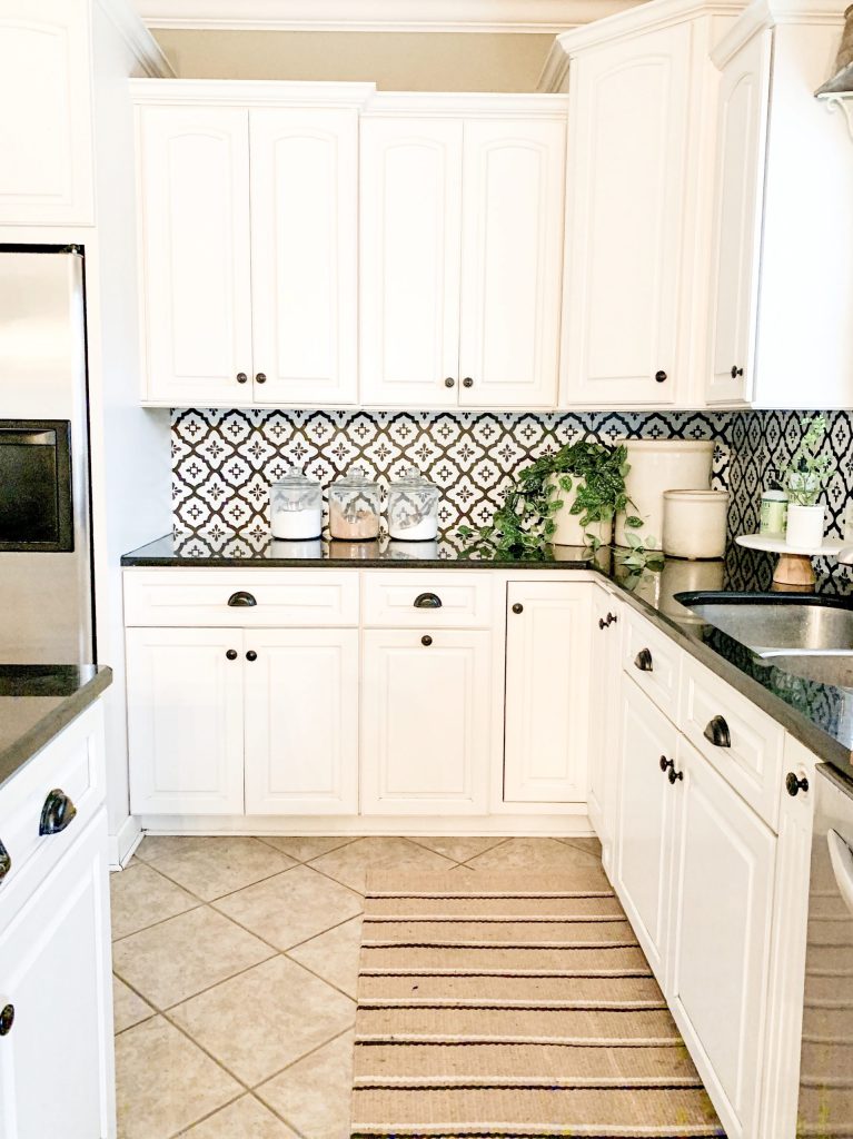 DIY Kitchen Backsplash On a Budget | Bless This Ne