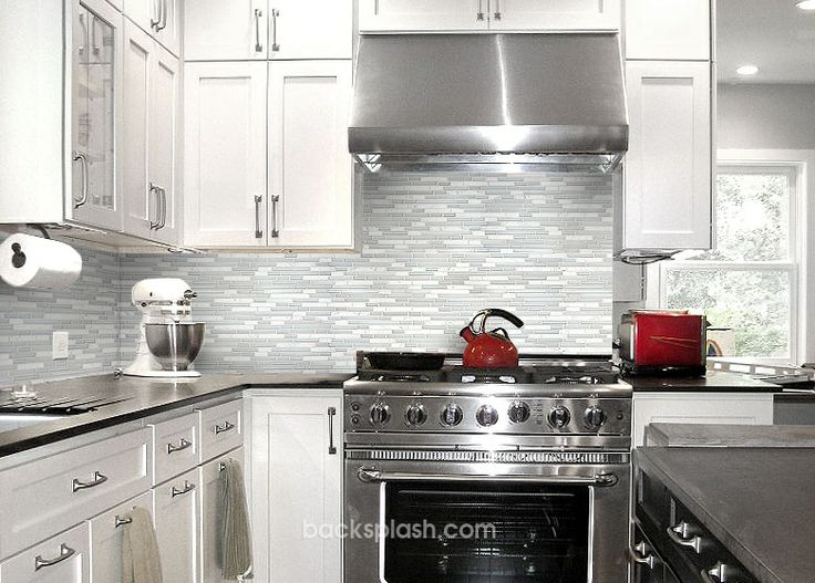 White kitchen tile backsplash | White kitchen backsplash .