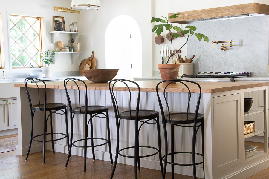 French Farmhouse Counter and Bar Stools - Seeking Lavender La