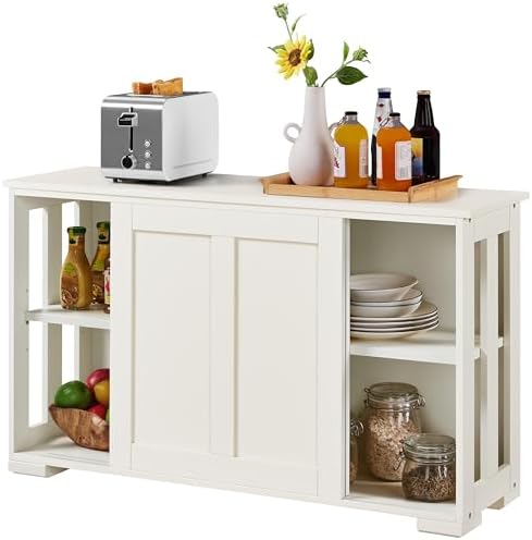 Amazon.com - Yaheetech Storage Cabinet Kitchen Buffet Cabinet .