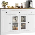 Amazon.com - HOSTACK Sideboard Buffet Cabinet with Storage, 55 .