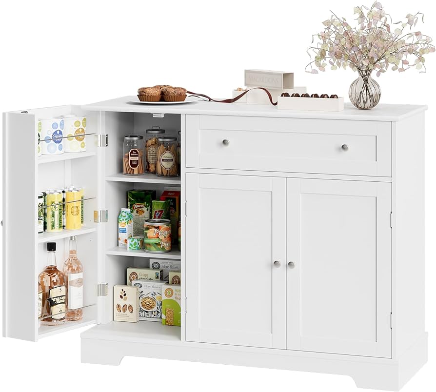 Amazon.com: HOSTACK Buffet Cabinet with Storage, Modern Sideboard .