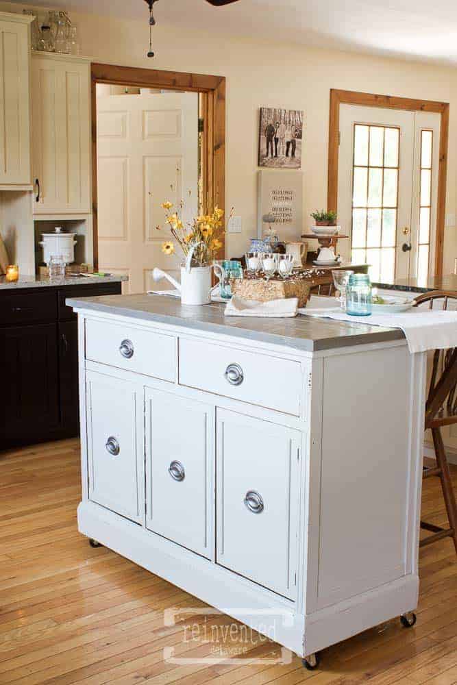 Vintage Buffet Kitchen Island - Reinvented Delawa