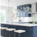 Elegant Ocean Blue Kitchen Cabinets – RTA Wood Cabine
