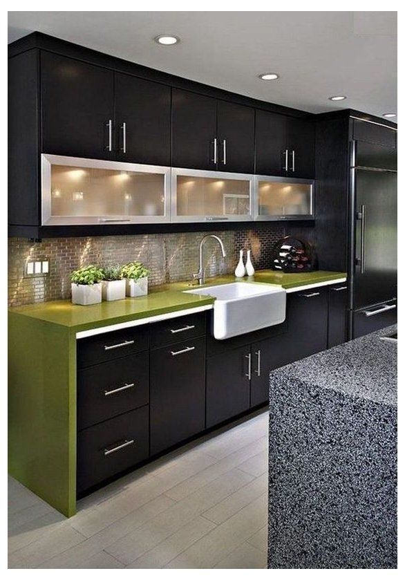 Latest Kitchen Cabinet Designs Red, Black Colors #modern #kitchen .