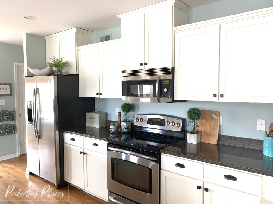 Painted Kitchen Cabinet Makeover Tips - Perfecting Plac