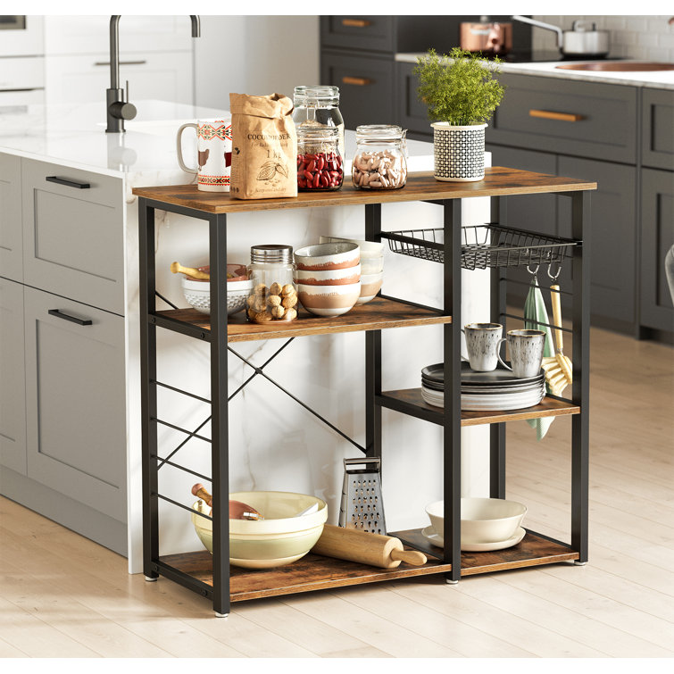 17 Stories Milburn Wood Kitchen Island & Reviews | Wayfa