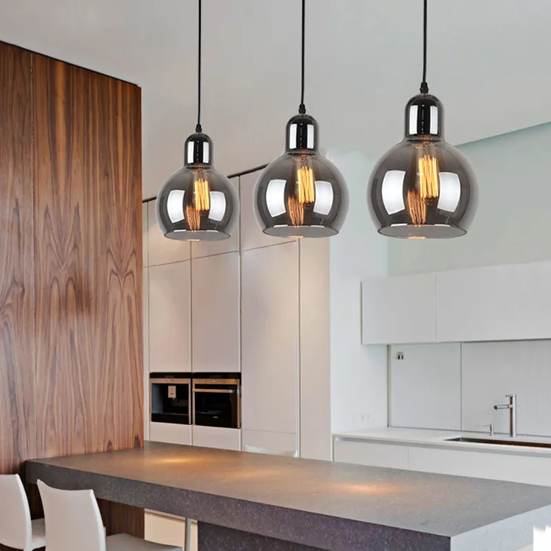 Kitchen Pendant Light Bar Ceiling Lights Modern Lamp Glass .