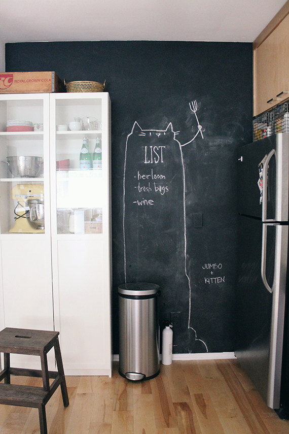 chalkboard kitchen wall – almost makes perfe