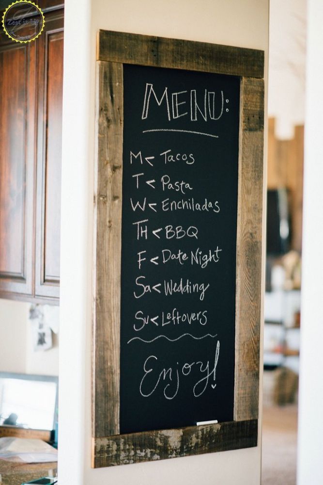 DIY Farmhouse Kitchen Chalkboard Sign | Kitchen chalkboard .