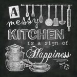 Amazon.com: Beautiful, Fun, Chalkboard-Style Kitchen Signs; Messy .